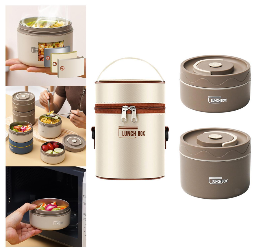 Portable insulated lunch box