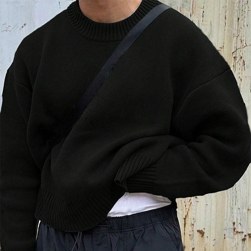 Solid Color Simple Sweater